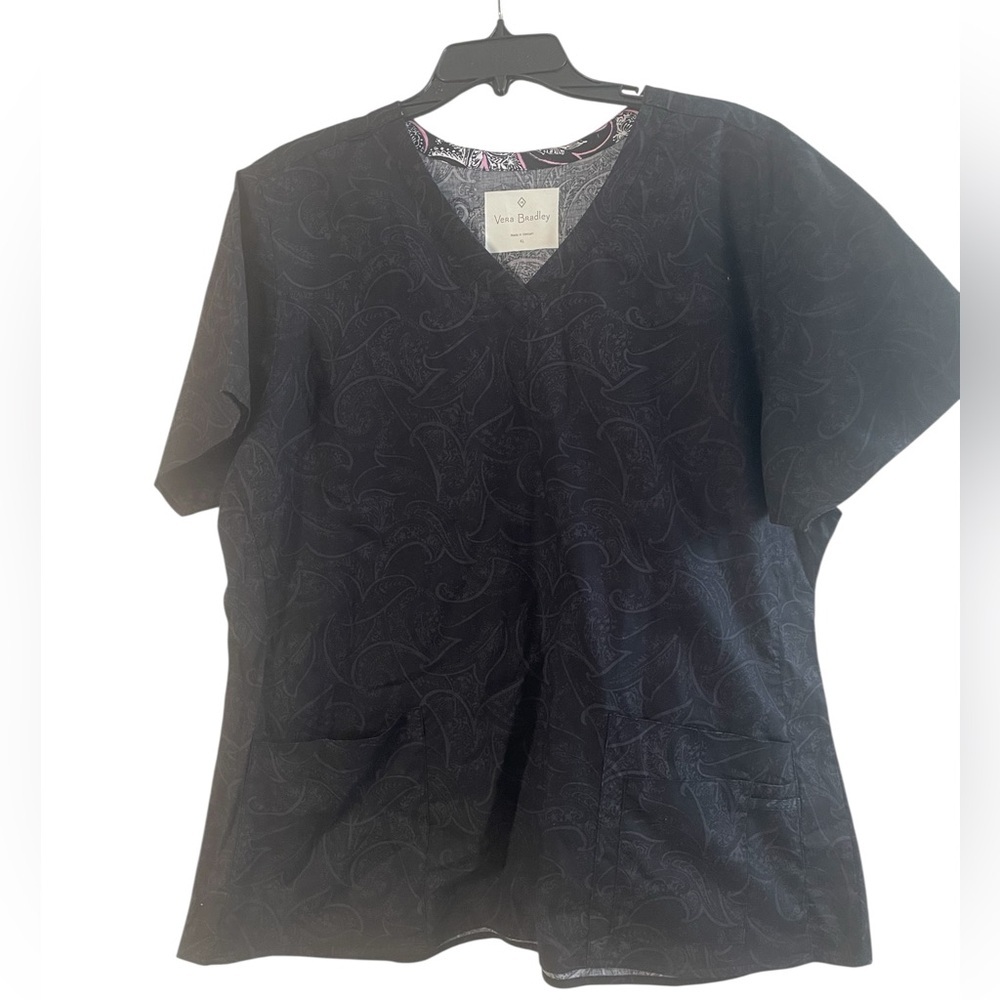 Vera Bradley V-neck brand scrub top